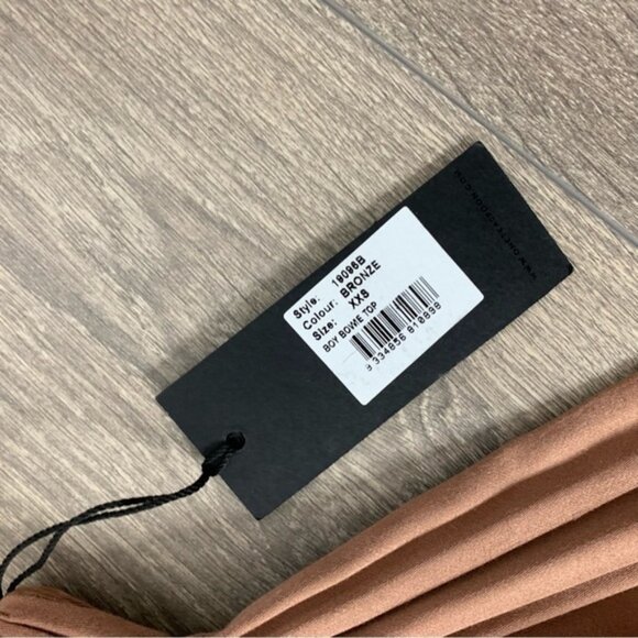 FREE PEOPLE One Teaspoon Boy Bowie Blouse Top Off the Shoulder Flare Wide Sleeve - Picture 12 of 14